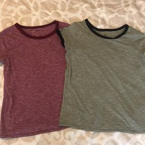 2 Arizona striped tees